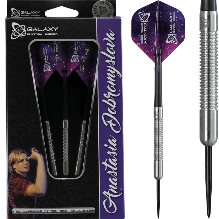 *Galaxy Anastasia Dobromoslova Darts - Steel Tip -  Ringed 22g