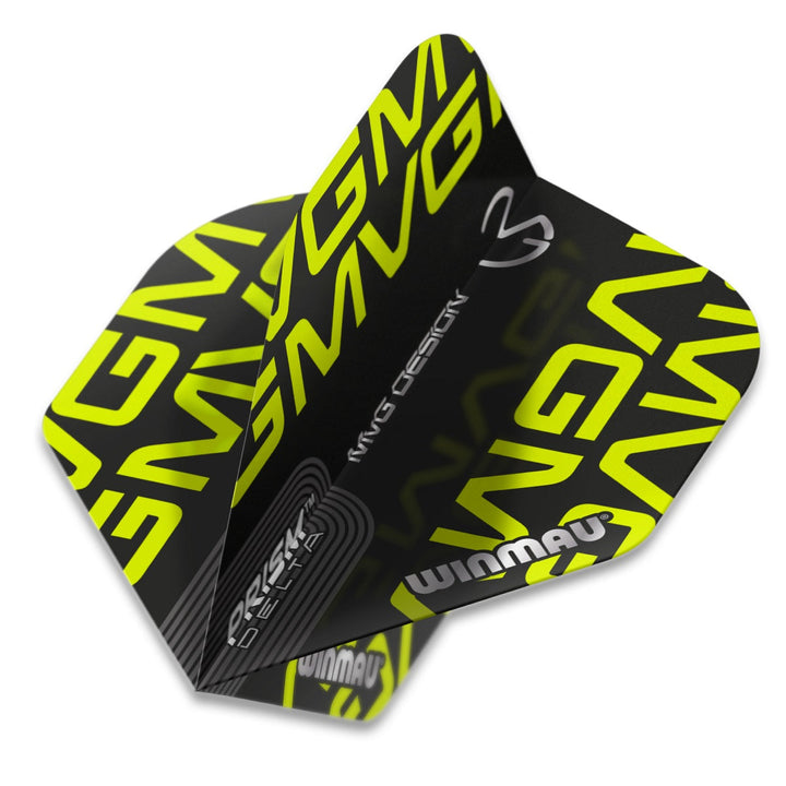 Winmau Prism Alpha Michael van Gerwen MvG Extra Thick Black Green Dart Flights