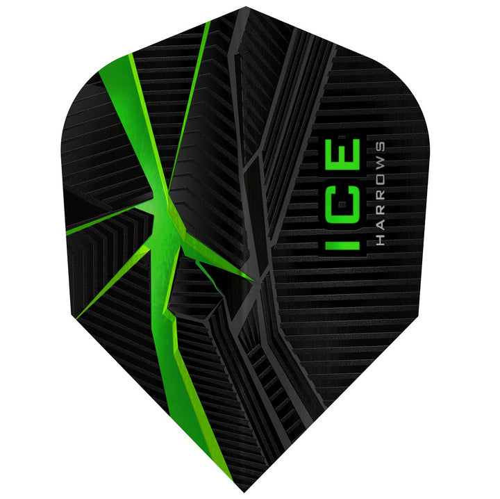 ICE Recut Green Standard Dart Flights By Harrows