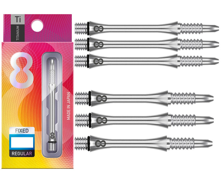 8 Flight Slim Titanium Dart Stems / Shafts
