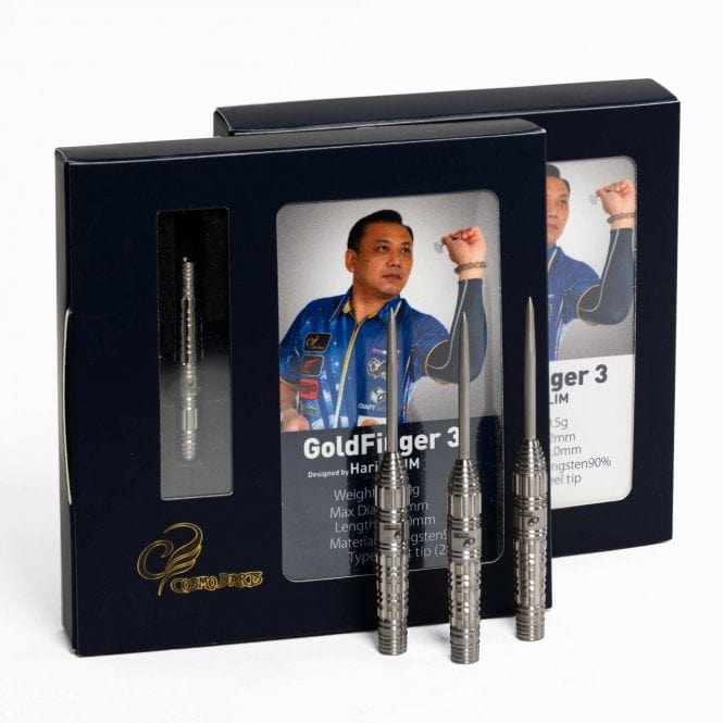 Cosmo Pro Series Darts - Steel Tip - Harith Lim - Goldfinger 3 - 20g