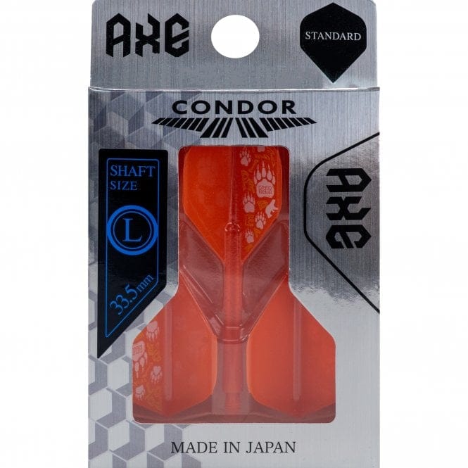 *Condor AXE Dart Flights - Standard - Footprint Bear - Orange