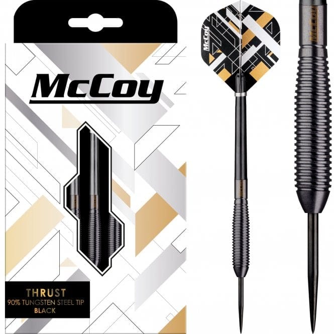 *McCoy Thrust - 90% Soft Tip Tungsten - Black