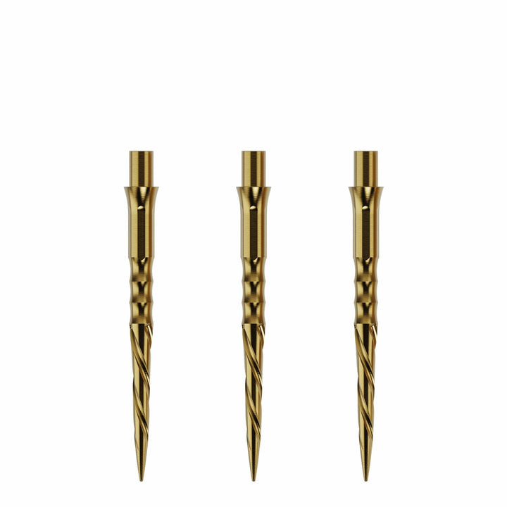 Caliburn Replaceable Dart Points - Spiro - No Lip - Gold