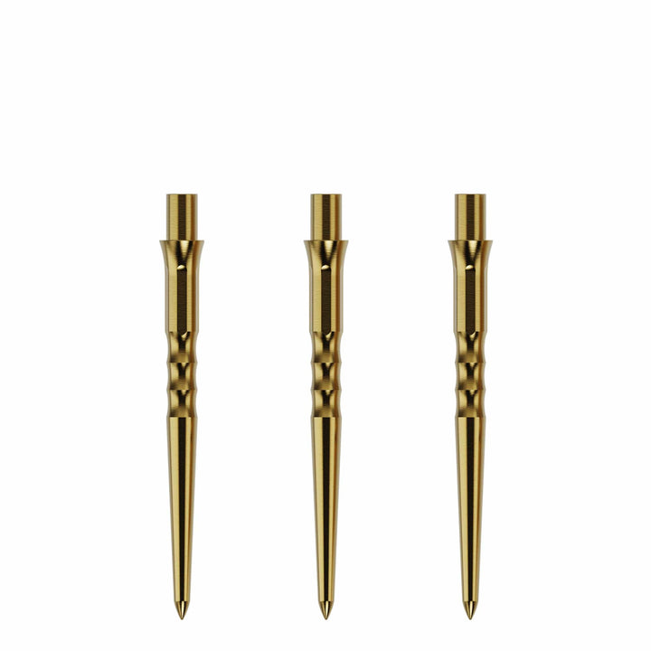 Caliburn Replaceable Dart Points - Ripple - No Lip - Gold