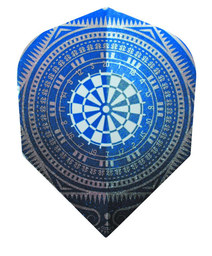 Harrows Quadro Blue Dartboard  Dart Flights (FB2001)