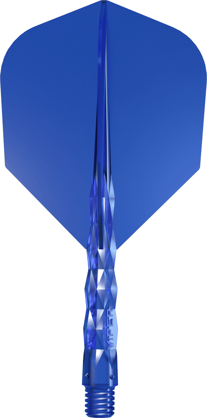 Viper Diamond Core Dart Flights - Moulded Flights & Shaft - Standard - Blue