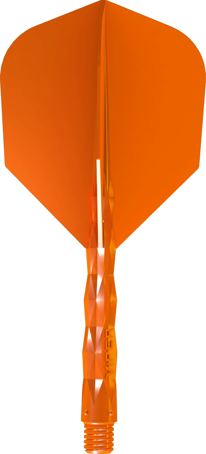 Viper Diamond Core Dart Flights - Moulded Flights & Shaft - Standard - Neon Orange
