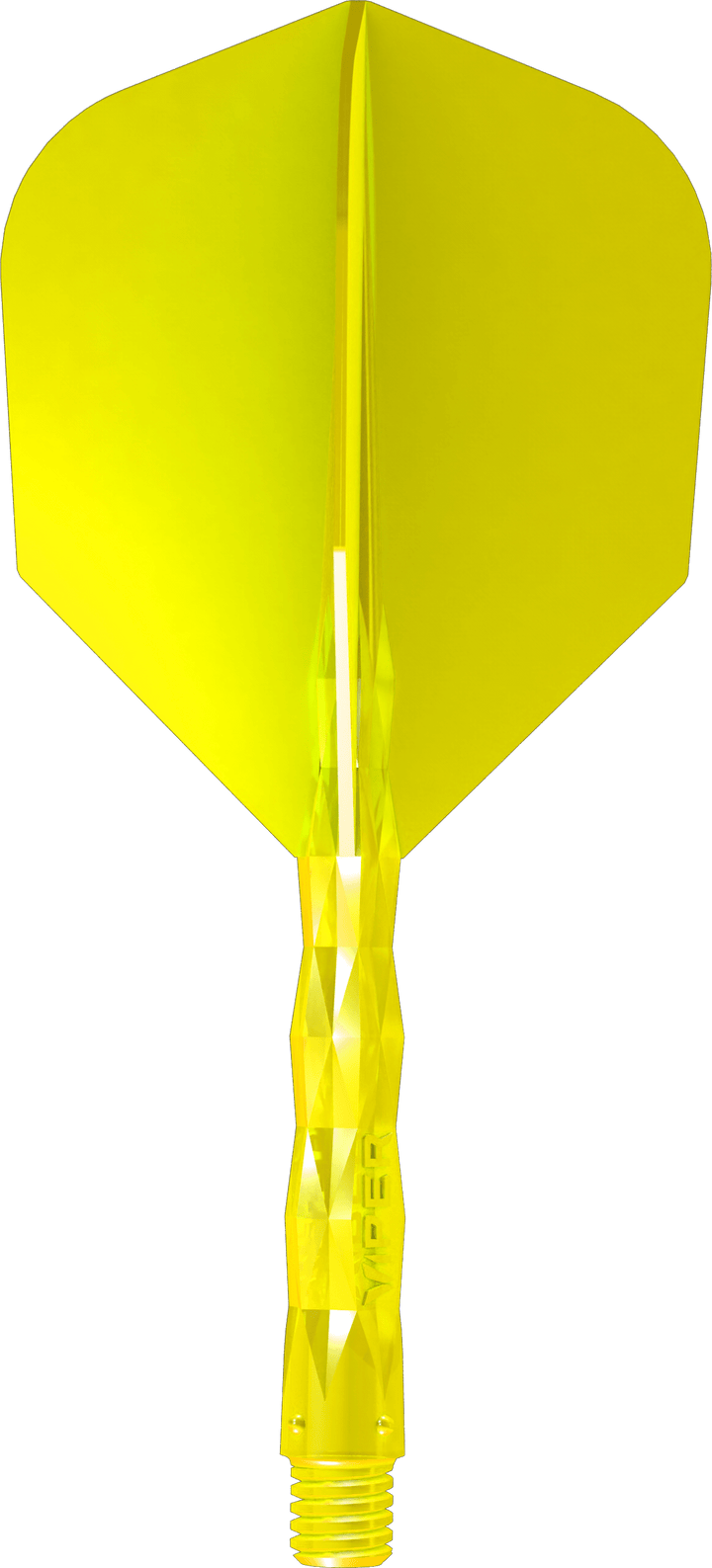 Viper Diamond Core Dart Flights - Moulded Flights & Shaft - Standard - Neon Yellow