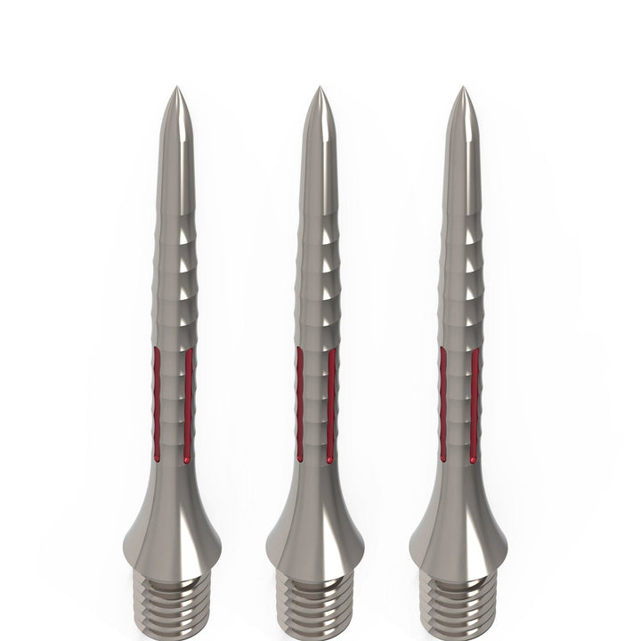 *Caliburn Bamboo Conversion Points - Screw In - Soft Tip to Steel Tip - Silver & Red