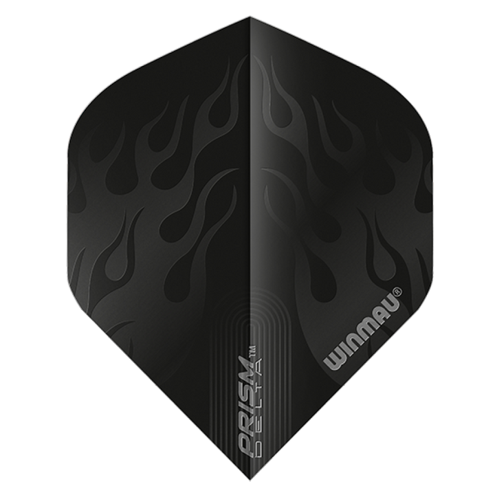 Winmau Prism Delta Black Flames Dart Flights Standard