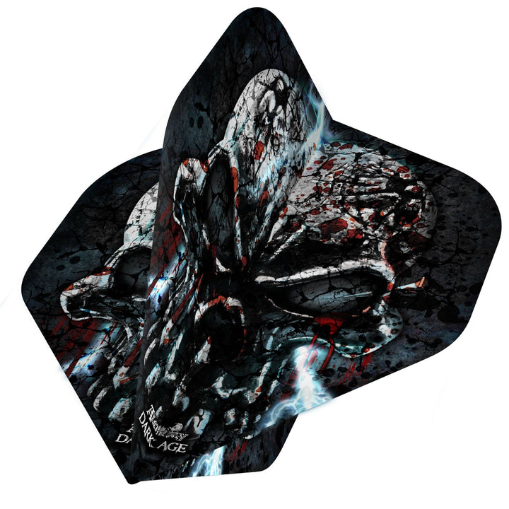 *Alchemy Dart Flights - Official Licensed - Std - No2 - Black - Lightning Skull