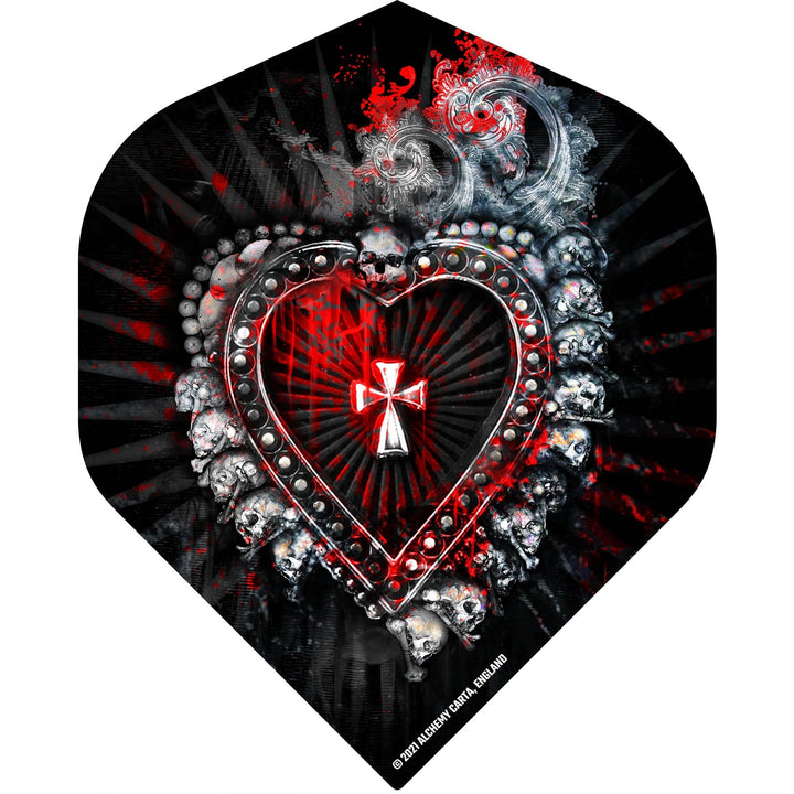 *Alchemy Dart Flights - Official Licensed - Std - No2 - Black - Sanctus Sanguis