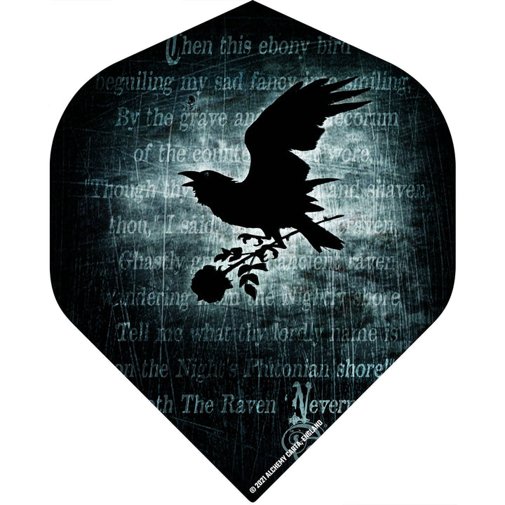 *Alchemy Dart Flights - Official Licensed - Std - No2 - Black - Nevermore
