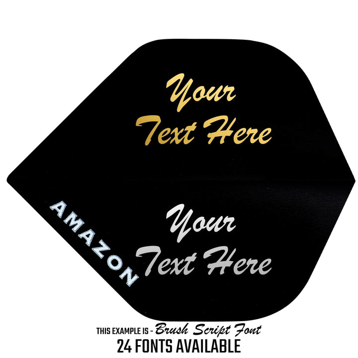 *Personalised Flights - Extra Strong - 5 Sets - Std - Amazon Black