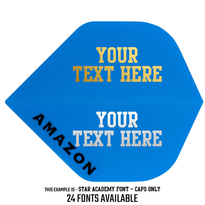 *Personalised Flights - Extra Strong - 5 Sets - Std - Amazon Blue