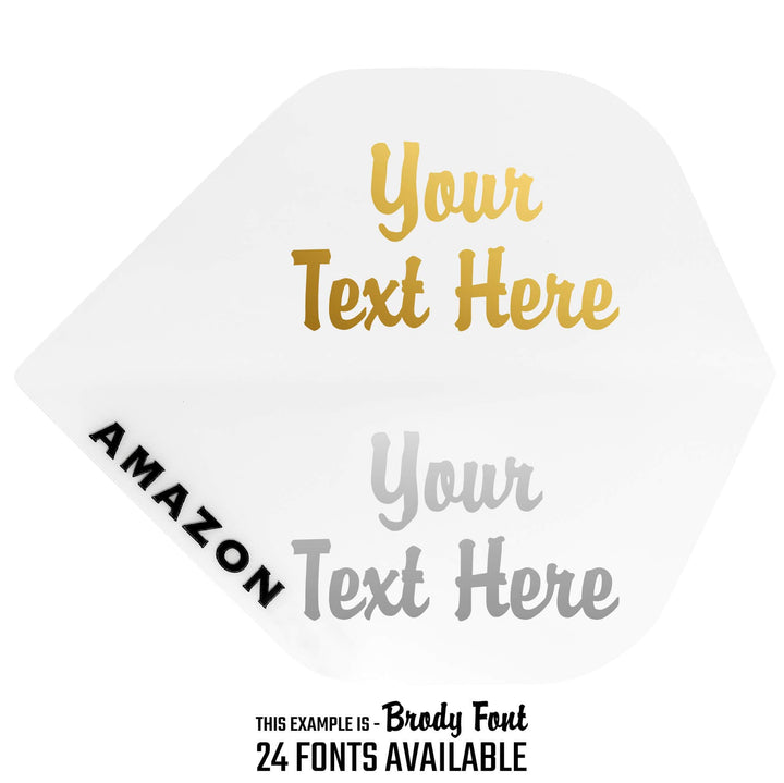 *Personalised Flights - Extra Strong - 5 Sets - Std - Amazon White