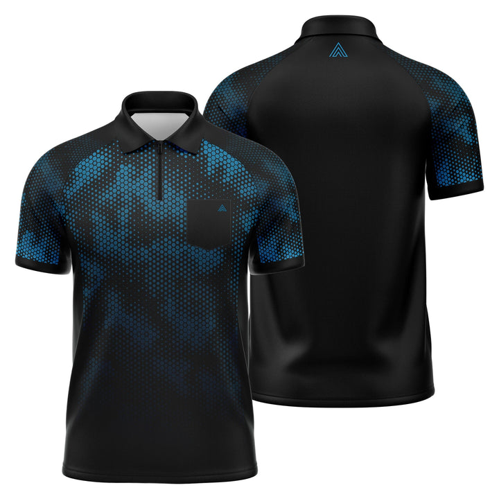 Arraz Hex Dart Shirt - Lightweight - Black & Blue - Youth