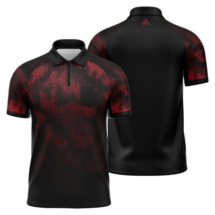 Arraz Hex Dart Shirt - Lightweight - Black & Red - Youth