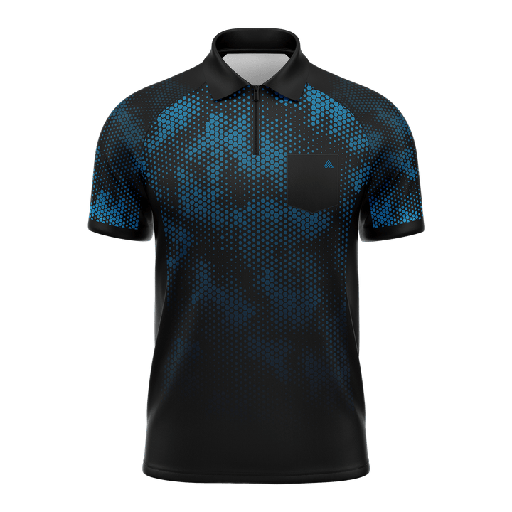 Arraz Hex Dart Shirt - Lightweight - Black & Blue - Youth