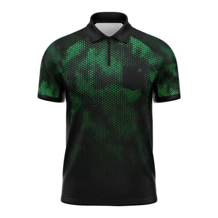 Arraz Hex Dart Shirt - Lightweight - Black & Green - Youth