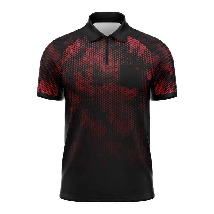 Arraz Hex Dart Shirt - Lightweight - Black & Red