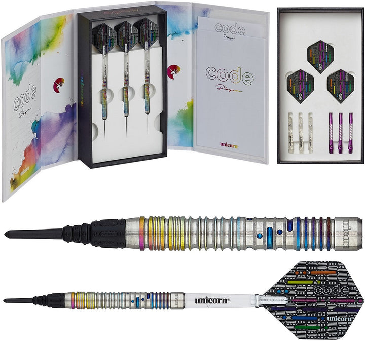 Seigo Asada Code 90% Tungsten Soft Tip Darts by Unicorn