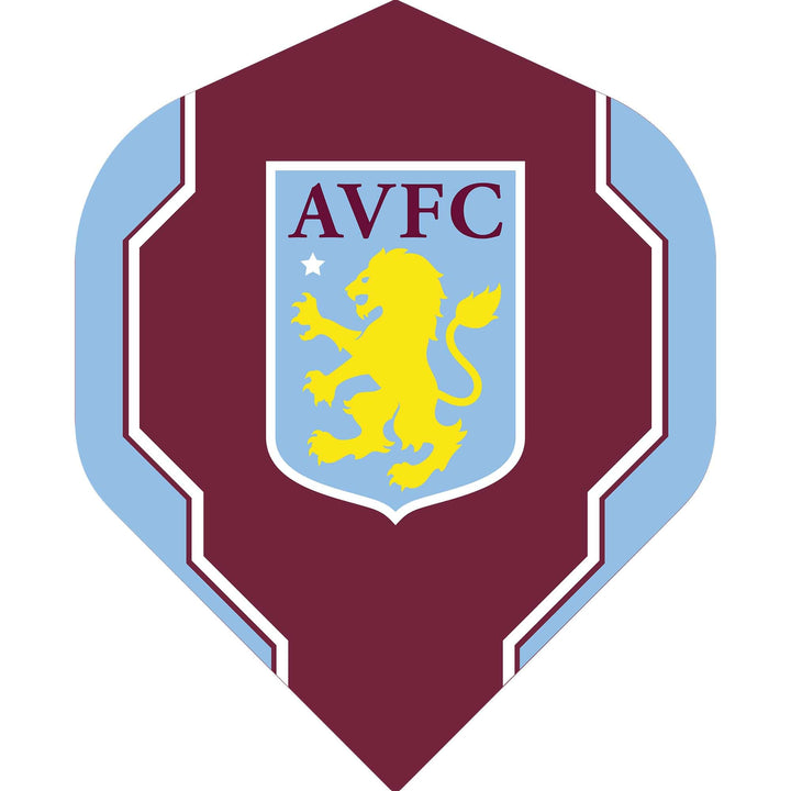 *Aston Villa FC Dart Flights - 100 Micron - No2 - Std - AVFC - F4 - Geo Design