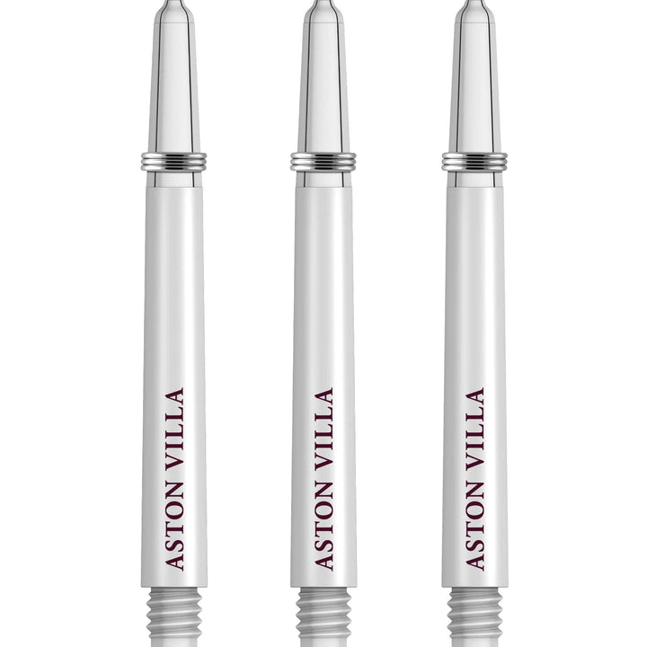 Aston Villa FC Nylon Shafts - Dart Stems with Springs - AVFC - White