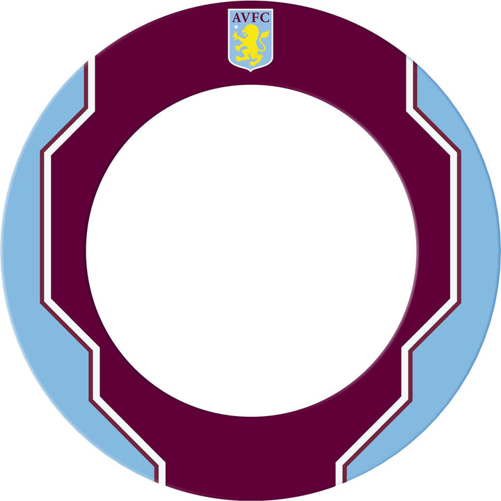 Aston Villa FC Dartboard Surround - Official Licensed - AVFC - S4 - Geo Design