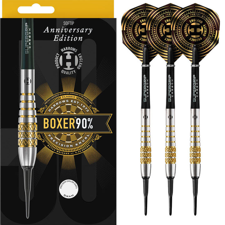 Boxer Bomb 90% Tungsten Soft Tip Darts by Harrows