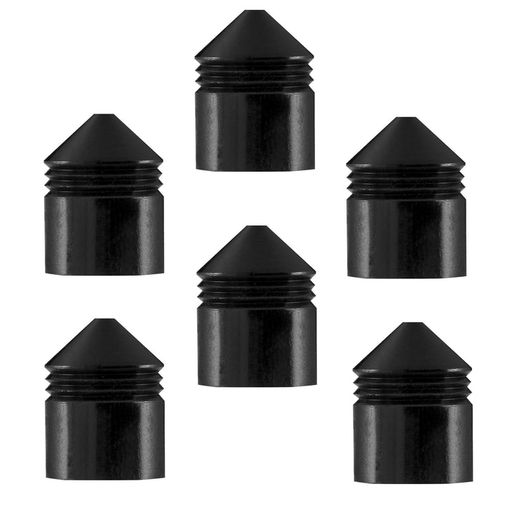*One80 Vice Lock System - Shaft Caps - Black - Pack 6 Black