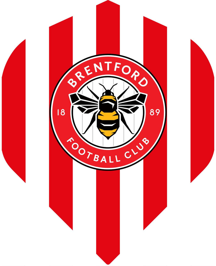 Brentford FC - Official Licensed - The Bees - Dart Flights - No2 - Std - F1 - Stripes