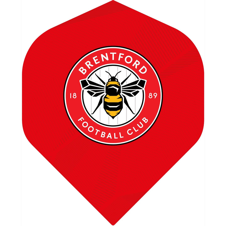 *Brentford FC - Official Licensed - The Bees - Dart Flights - No2 - Std - F2 - Red