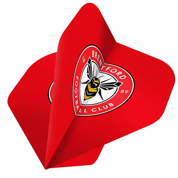 *Brentford FC - Official Licensed - The Bees - Dart Flights - No2 - Std - F2 - Red