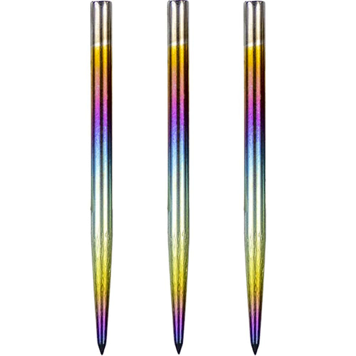 Bulls Rainbow Dart Points - Steel Tip - Smooth 38mm