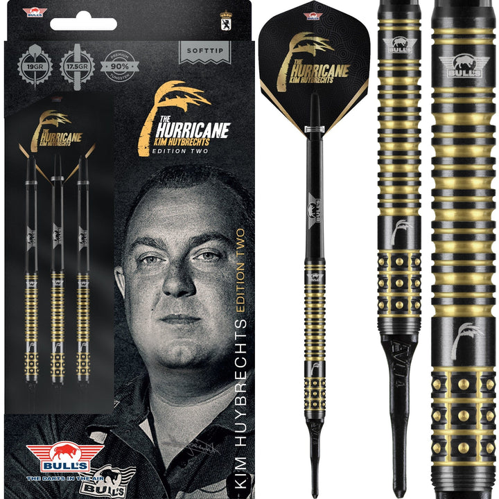 Bulls Kim Huybrechts Darts - Soft Tip - 90% - Black E2
