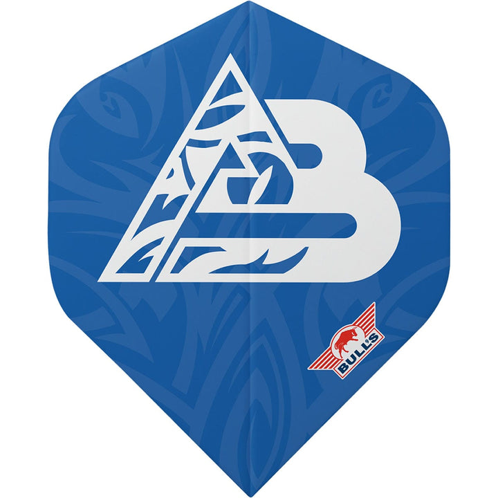 *Bulls Andy Baetens Dart Flights - 100 - No2 - Std - 90 Edition - Blue