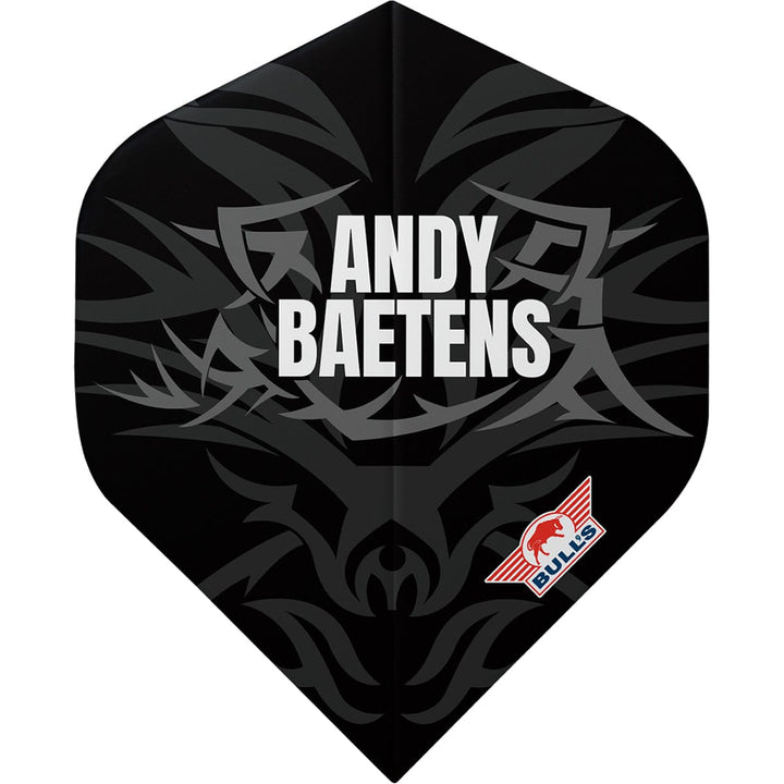 *Bulls Andy Baetens Dart Flights - 100 - No2 - Std - 80 Edition - Black
