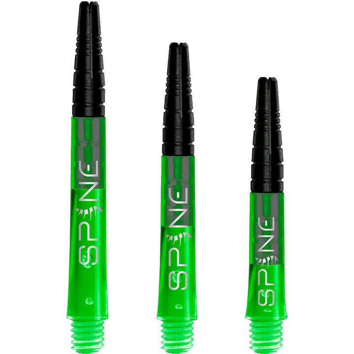 *Bulls Spine Dart Shafts - Polycarbonate with Aluminium Top - Green