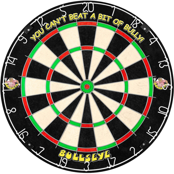 *Bullseye Home Darts Centre - Surround, Dartboard, 6 Darts - Bully Logo