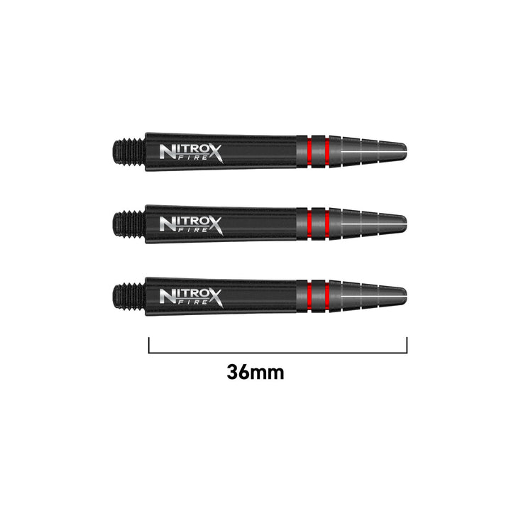 Nitro Xfire Carbon Dart Stems / Shafts by Red Dragon