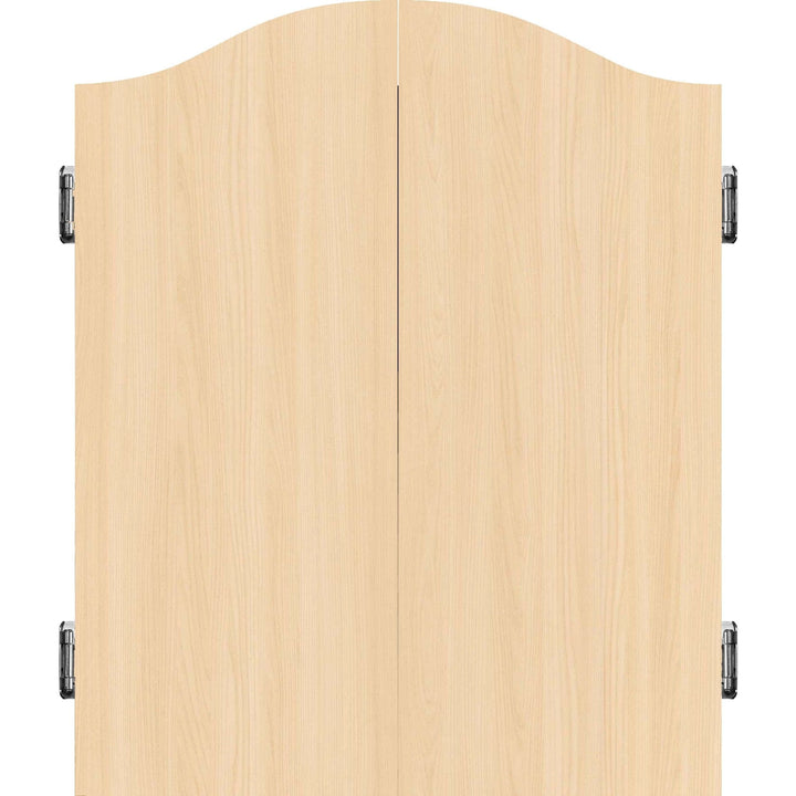 Mission Dartboard Cabinet - Deluxe Quality - Plain Light Oak