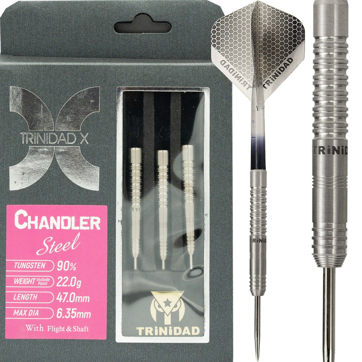 Trinidad X Darts - Steel Tip - 90% Tungsten - Chandler - 22g