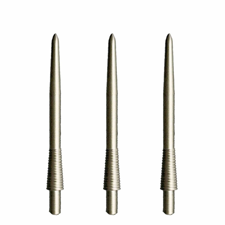 Caliburn Permanent Dart Points - Steel Tip Replacement Points - 30mm - Silver - Style D