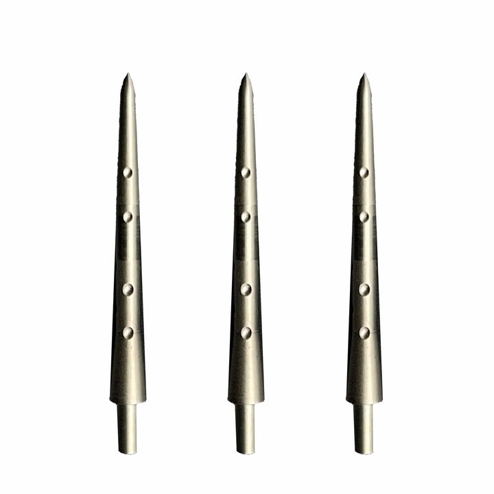 Caliburn Permanent Dart Points - Steel Tip Replacement Points - 30mm - Silver - Style F