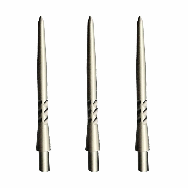 Caliburn Permanent Dart Points - Steel Tip Replacement Points - 30mm - Silver - Style H