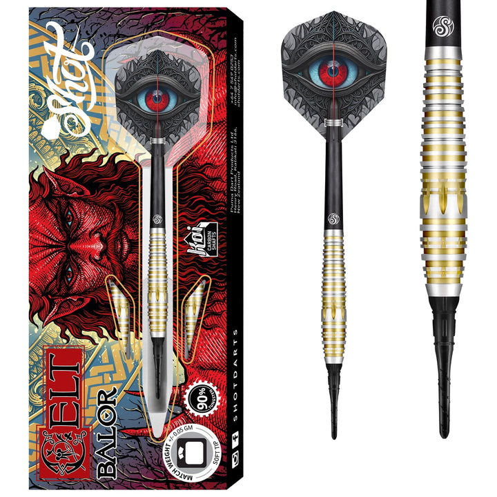 *Shot Celt Darts - Soft Tip - 90% Tungsten - Balor
