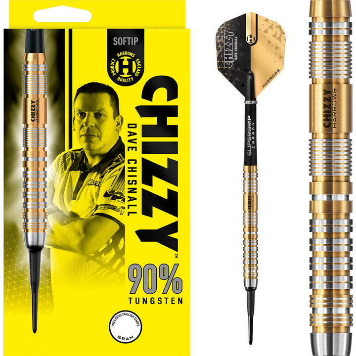 Dave Chisnall Chizzy Series 2 90% Tungsten Soft Tip Darts by Harrows