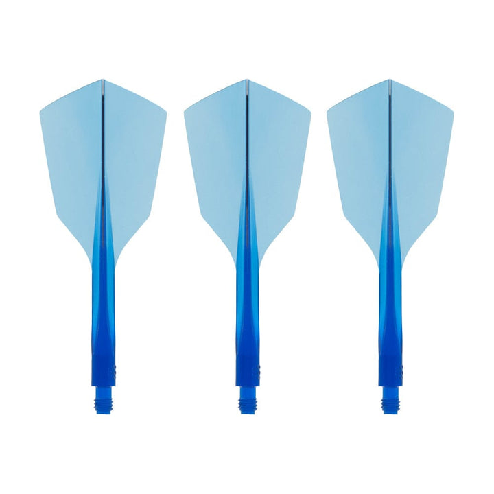 Condor AXE 120 Dart Flights - Narrow - Clear Blue